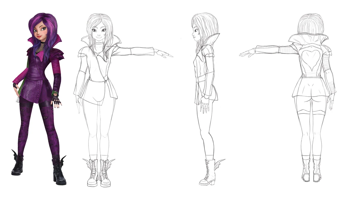 step by draw characters step to descendants how 2 Image  Descendants   Mal.jpg  Artwork Wicked world