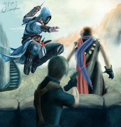 Prince vs altair vs leon by yaminokuni-d338d46