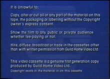 Guild Home Video (Warning 2)