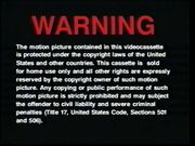 Universal 1991 Warning A