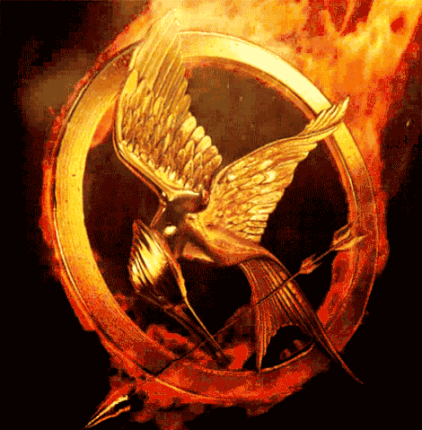 File:Mockingjay on fire.gif