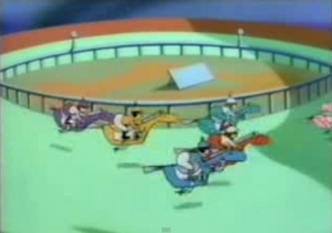 Alien horse racing
