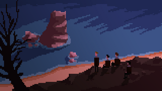Staring at the sea