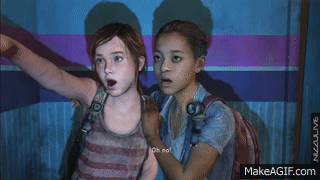 The Last of Us Left Behind Photo Booth All Poses Ellie Riley.gif