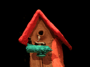 Red roofed house