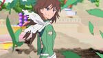 The-rolling-girls-masami-utoku-maccha-green-costume-explosion-debris-smile