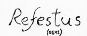 Refestus (0691) signature