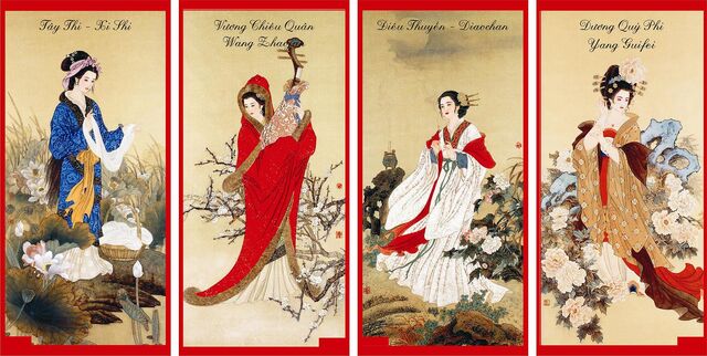 File:Four Great Chinese Beauties.jpg