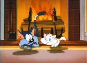 Furrball&TheKittenByTheFire