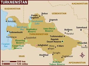 Turkmenistan map 001