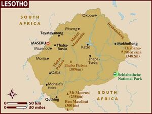 Lesotho map 001