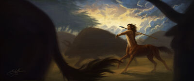Centaur hunter by manweri-d63v8na