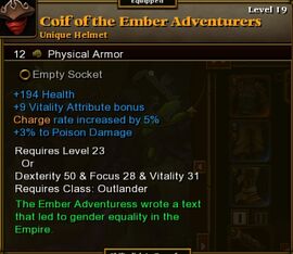 Coif of Ember Adventurers