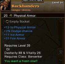 Backhanders