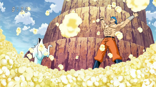 Archivo:Toriko and Terry making the BB Corn into popcorn.jpg