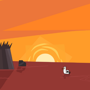 Gull Sunset