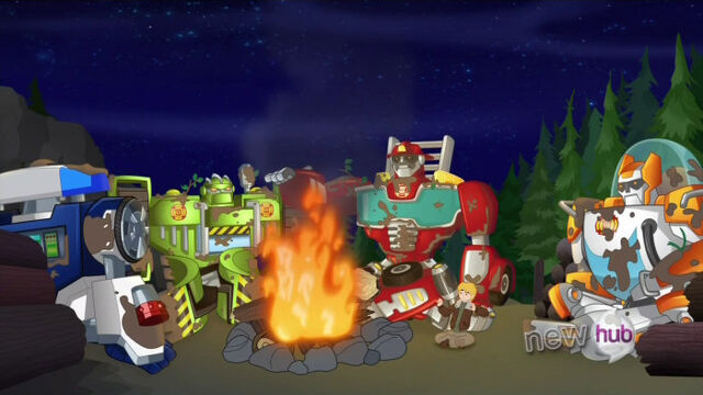 File:LostBell camping with Rescue Bots.jpg
