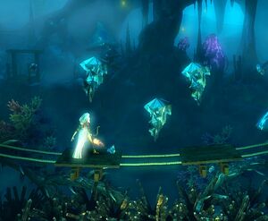 Crystal stalactites