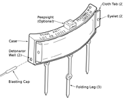 M18 claymore US army drawing svg