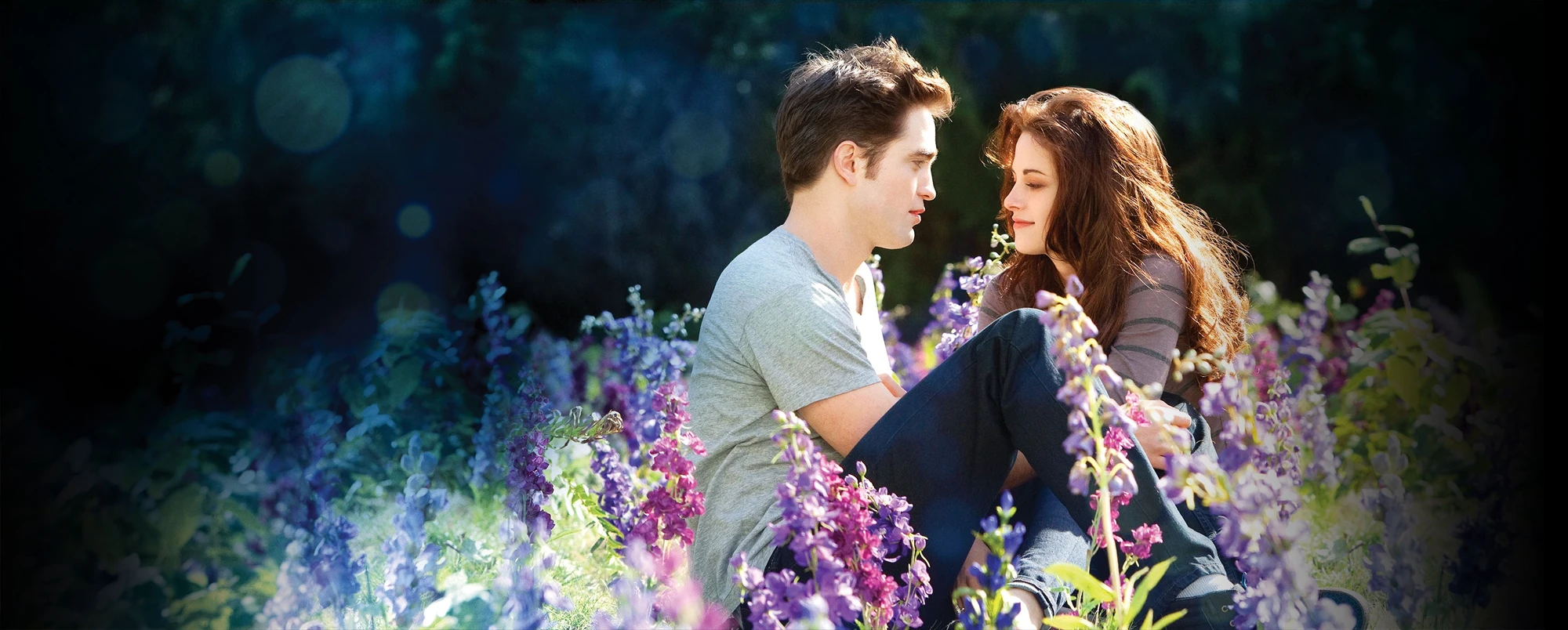 Image Bella and Edward in the flower field.jpg Twilight Saga Wiki