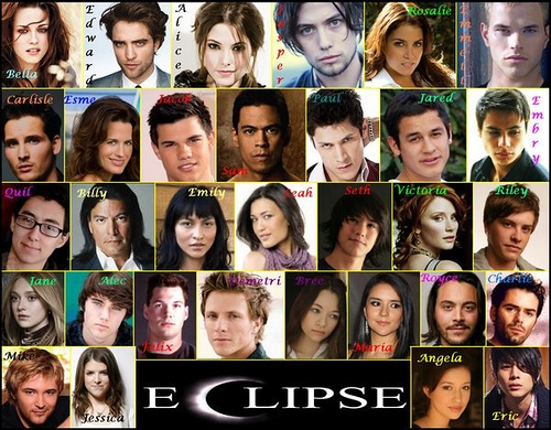 Cast members of twilight eclipse book