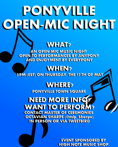 File:Ponyville Open-Mic Night Poster1.png