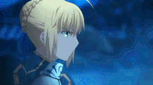 Saber fait face à Lancer (stay night).gif