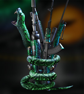 UberSnake includes Snake Edition AWP, P Lance, AK-47, SPAS-12 and the Boomslang