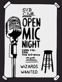 Sub Club Open Mic Night poster