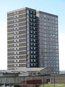Condemned flats at Sighthill
