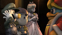 Dedede, Luigi, Ness, and Peach