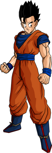 Gohan in his father s outfit by db own universe arts-d3go0wo