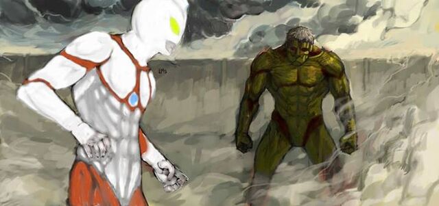 File:Ultraman vs armored titan by johnkalem-d6k0wwb.jpg