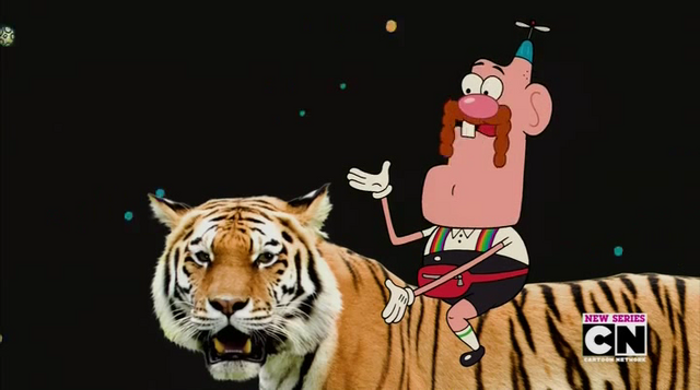 File:Uncle Grandpa, Belly Bag, and GRFT in Tiger Trails 8.png