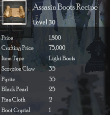 Assasin Boots Rec