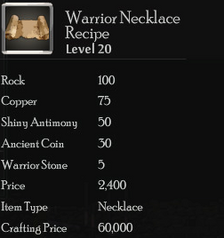Warrior Necklace Rec
