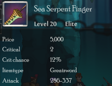 Sea Serpent Finger