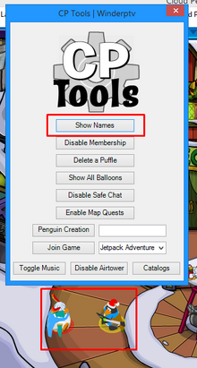 CPTools hideNames