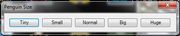 Penguin size interface