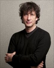 Neil Gaiman small smile