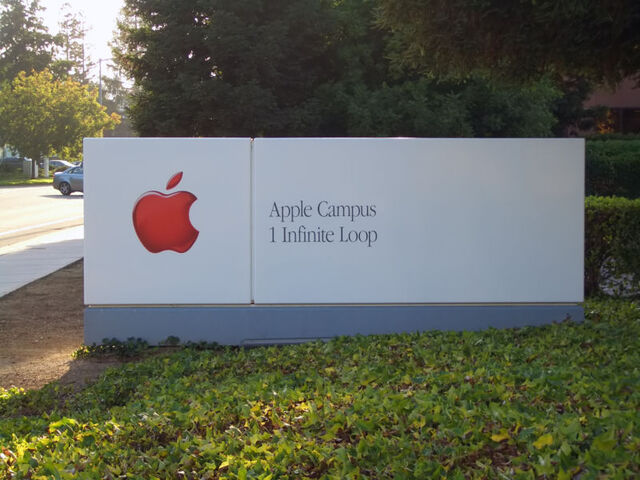 File:Apple Headquarters Sign ByDay.jpg