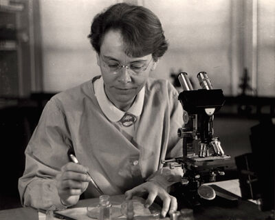 Barbara McClintock at C.S.H. 1947
