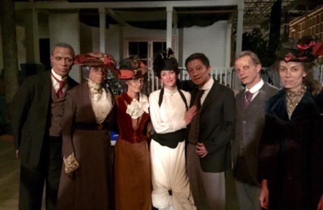 File:2015-04-15 Charlie Johnson Natalie Romaine Fe Read Annie Wersching Wing Liu Kent Wagner Katie Lumpkin Twitter.jpg