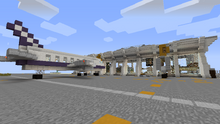The airport and a plane