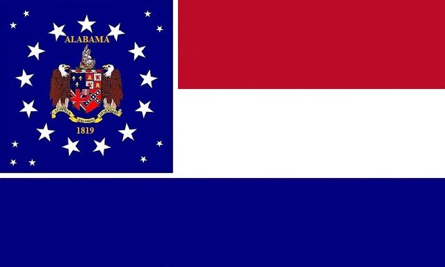 File:Alabama State Flag Proposal Red White and Blue 1819 Stars and Bars Designed By Stephen Richard Barlow 07182014.jpg