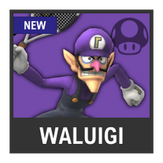 Super Smash Bros. Strife character box - Waluigi