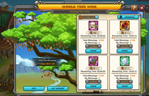 World Tree Wish Event