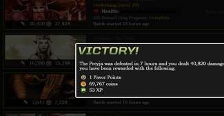 Favor point awarded