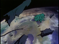 Screen-satellite destroyed