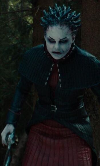 Horned witch image.